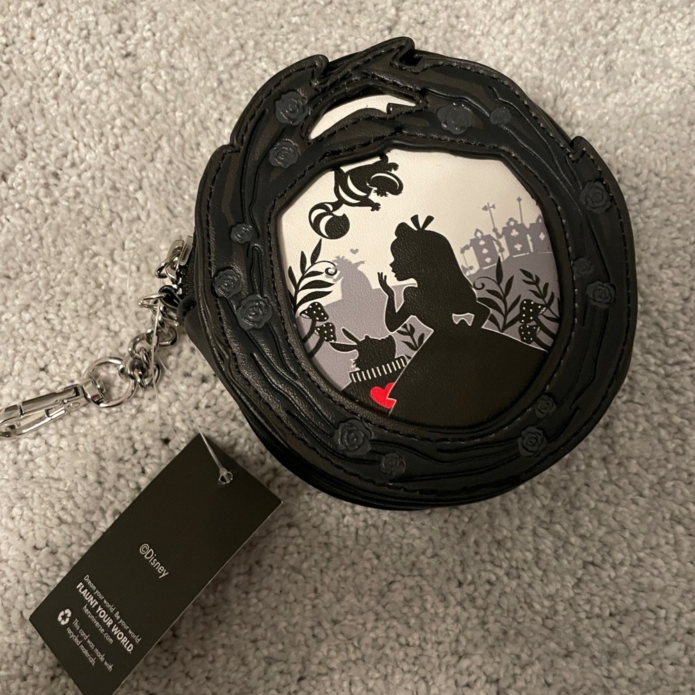 Disney Her Universe Alice Silo Big Bow Coin Purse NWT